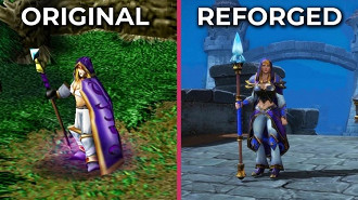 Diferenças gráficas entre a versão original de Warcraft 3 e o Reforged