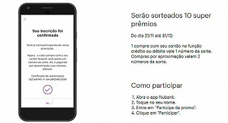 Nubank vai sortear R$ 500 mil aos usuários do roxinho