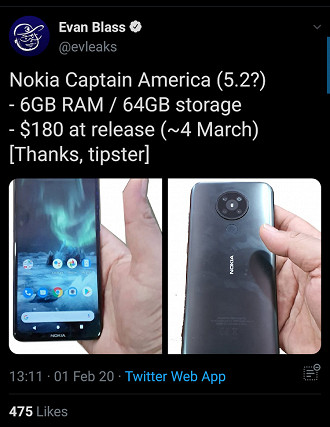 Informações sobre o Nokia 5.2