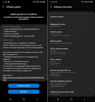 Patch de fevereiro disponível para o Galaxy A50