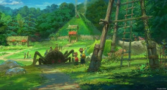 Vila da Princesa Mononoke. Fonte: (C) Studio Ghibli