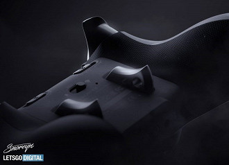 Renderização do controle Dualshock 5 feita pelo designer da LetsGoDigital. Fonte: LetsGoDigital