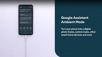 Modo Ambiente no Google Assistente. Fonte: Android (YouTube)