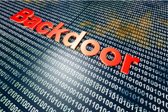 Backdoors em tradução livre, portas dos fundos, são criadas para acesso não autorizado em equipamentos de rede.