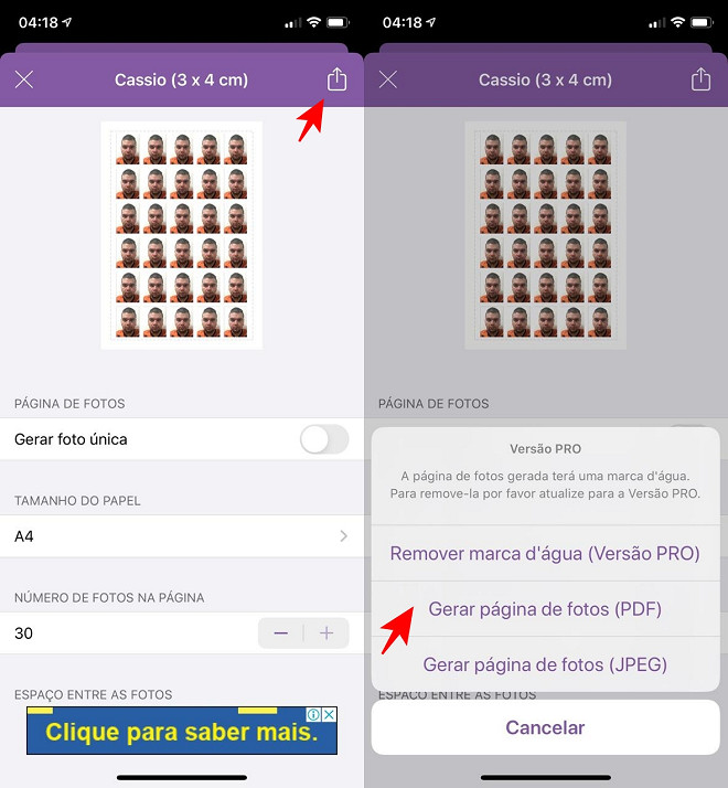 Como tirar fotos 3x4 com seu smartphone Android ou iPhone