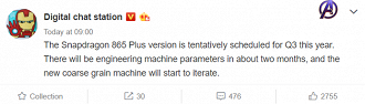 Leaker aponta que Snapdragon 865+  chegará no terceiro trimestre