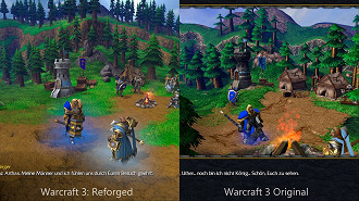Comparação entre o novo jogo e o antigo.