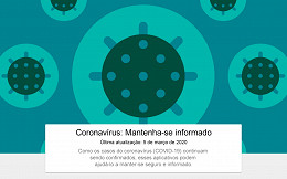 Coronavírus passa a ter seção dedicada na Google Play Coronavírus passa a ter seção dedicada na Google Play