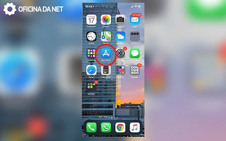 Encontre a App Store em seu dispositivo