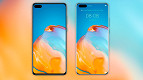 Renderização mostra design frontal do Huawei P40 e P40 Pro Renderização mostra design frontal do Huawei P40 e P40 Pro