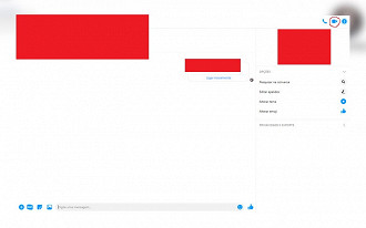 Basta clicar no ícone de vídeo no Messenger