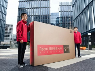 Redmi Smart TV Max 98. Fonte: Gizmochina Redmi Smart TV Max 98. Fonte: Gizmochina
