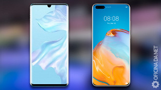 Comparativo de telas entre Huawei P30 Pro vs Huawei P40 Pro