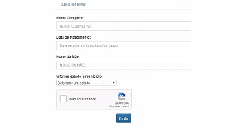 Formulário no final da página inicial do site do Ministério da Cidadania - Imagem: reprodução