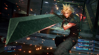 Cloud em Final Fantasy VII Remake. Fonte: Square Enix