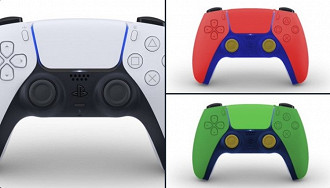 Design nos temas do personagem Mário e Luigi do controle DualSense do PS5. Fonte: Strap_4k (Twitter). Fonte: TheYoshiBoy1 (Twitter)