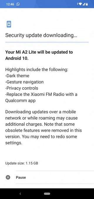 Android 10 chega pela segunda vez ao Mi A2 Lite
