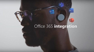Integração do Office 365 com o Microsoft Surface Earbuds. Fonte: Microsoft (YouTube)