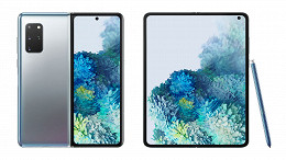 Samsung Galaxy Fold 2: Renderização mostra com tela externa maior e SPen Samsung Galaxy Fold 2: Renderização mostra com tela externa maior e SPen