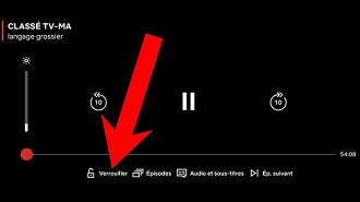 Botão para bloquear os comandos da tela no app Netlfix. Fonte: getpopularnews Botão para bloquear os comandos da tela no app Netlfix. Fonte: getpopularnews