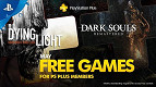 Jogos do mês de maio para a PS Plus podem ter sido revelados: Dying Light e Dark Souls Remastered Jogos do mês de maio para a PS Plus podem ter sido revelados: Dying Light e Dark Souls Remastered