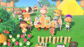 Cena do jogo Animal Crossing: New Horizons. Fonte: Nintendo