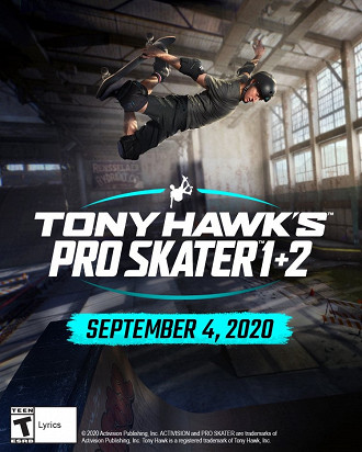 Banner de Tony Hawks Pro Skater 1 + 2  . Fonte: VvisionsStudio