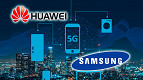 Samsung e Huawei dominam o mercado de smartphones 5G no mundo