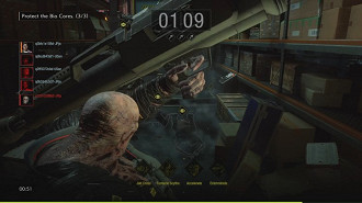 Nemesis sendo controlado com um lança misseis na mão com os adversários ao chão. Fonte: PlaystationBlog Nemesis sendo controlado com um lança misseis na mão com os adversários ao chão. Fonte: PlaystationBlog