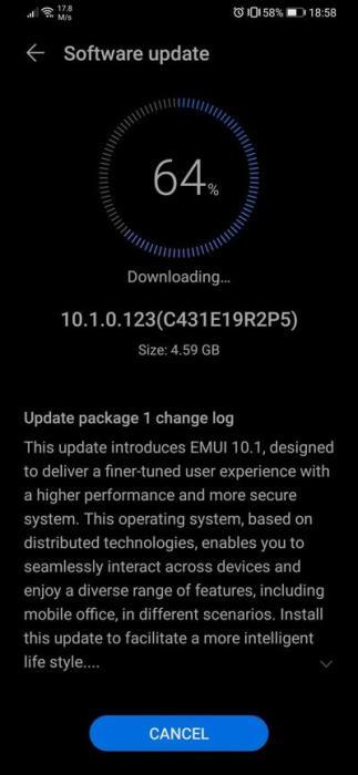 EMUI 10.1 disponível no P30 e P30 Pro