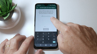 Proteger o WhatsApp - passo 5 - preenchimento do PIN