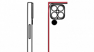 Esboço do design traseiro do iPhone 13