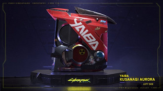 Projeto de casemod baseado em Cyberpunk 2077 do concurso Cyber-up Your PC. Fonte: Cyberpunkgame (Twitter)