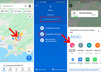 Abra o Google Maps e siga os passos acima.