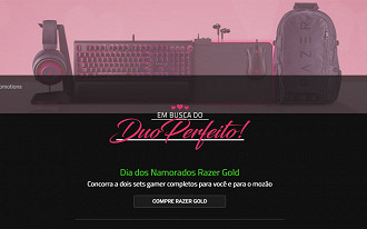 Promoção do dia dos namorados da Razer