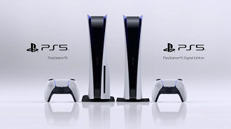 Playstation 5 e PS5 Digital edition. Fonte: playstation