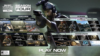 Novidades da quarta temporada de Call of Duty Modern Warfare e Warzone. Fonte: Activision