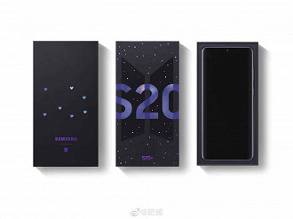 Caixa do Galaxy S20+ BTS Edition
