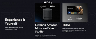 Banner com lugares onde o usuário poderá usufruir do Dolby Atmos Music. Fonte: Dolby