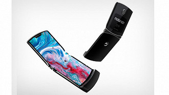 Modelo Razr de 2019, baseado no grande sucesso Razr V3 - Imagem: Divulgação