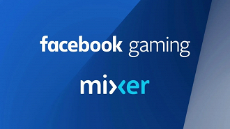 Logo do Facebook gaming e do Mixer.