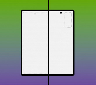 Renderização do Galaxy Fold 2