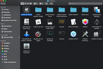 Finder > Aplicativos > Utilitários > Acesso as Chaves