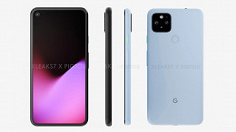 Google Pixel 5 XL: Novo render mostra câmera frontal em furo na tela e duas câmeras traseiras Google Pixel 5 XL: Novo render mostra câmera frontal em furo na tela e duas câmeras traseiras