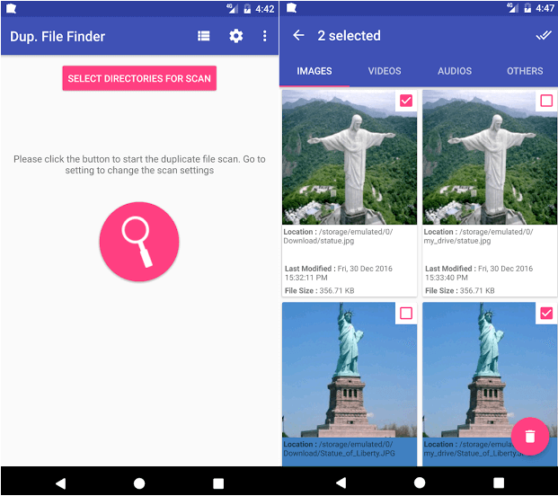 5 melhores aplicativos de localização de arquivos duplicados para Android