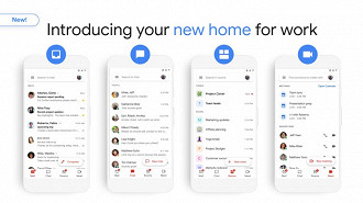 Nova interface do app Gmail. Fonte: Tahin Rahman (@tahins)