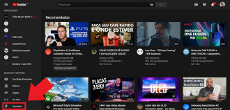 YouTube Learning (Aprender). Fonte: Vitor Valeri