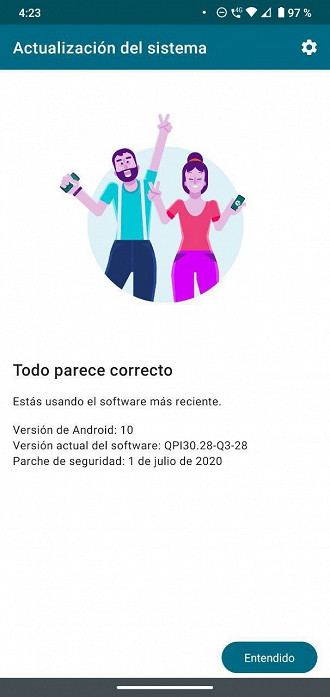 Android 10 no Moto G8 Plus