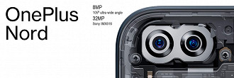 OnePlus Nord - Câmeras frontais.
