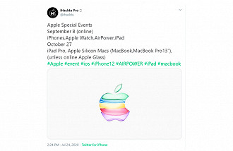 Novos iPhones devem ser anunciados dia 8 de setembro. Novos iPhones devem ser anunciados dia 8 de setembro.
